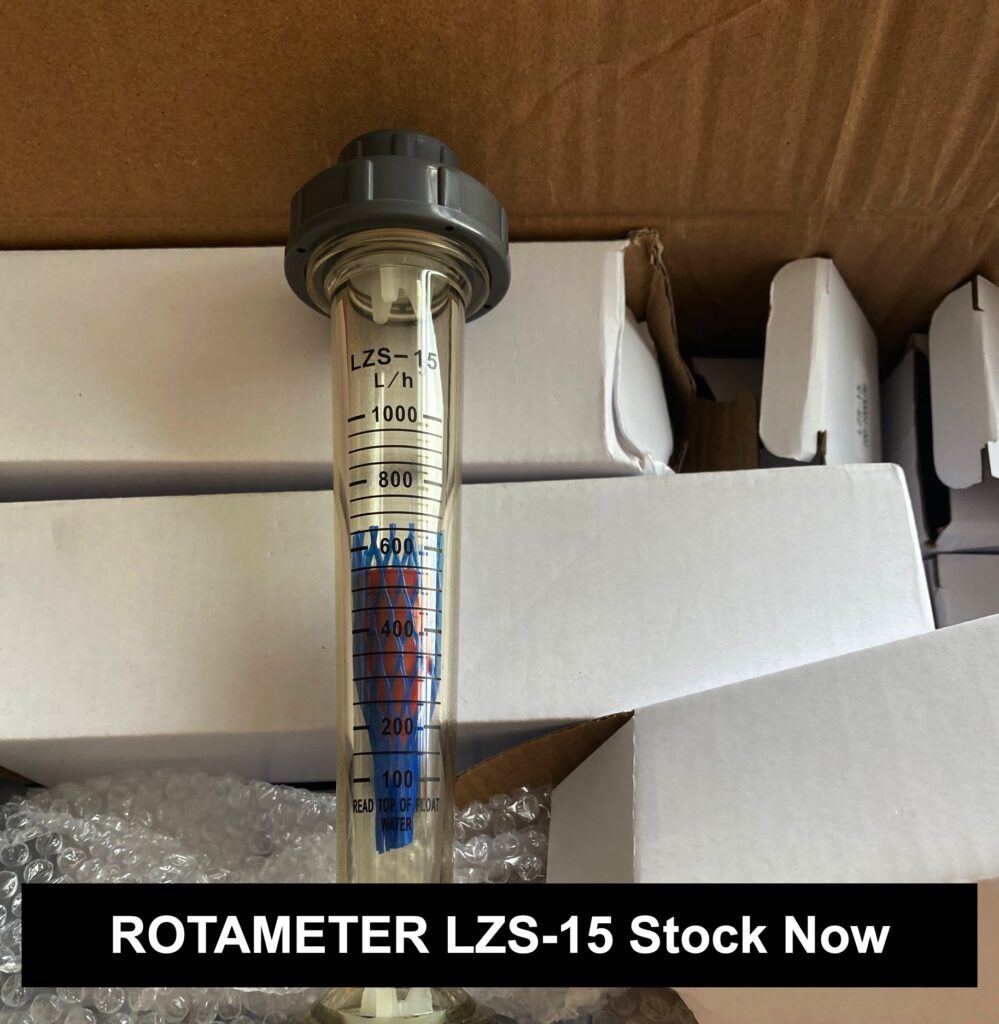 flowmeter rotameter LZS 15 100 1000LPH ปก