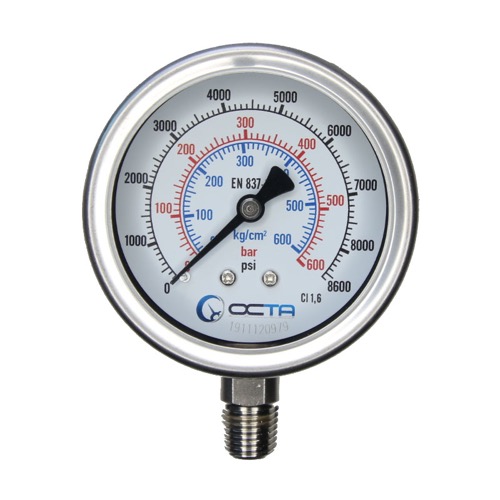 pressure gauge octagauge gs63 600bar